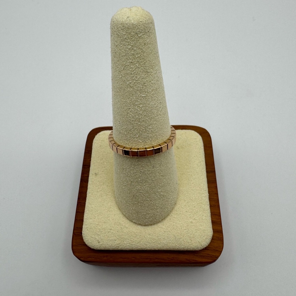 Chopard Rose Gold Tone Geometric Band Ring